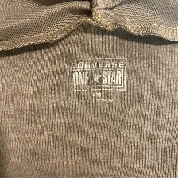 Converse All Star beige open cotton blend cardigan - Picture 3 of 6